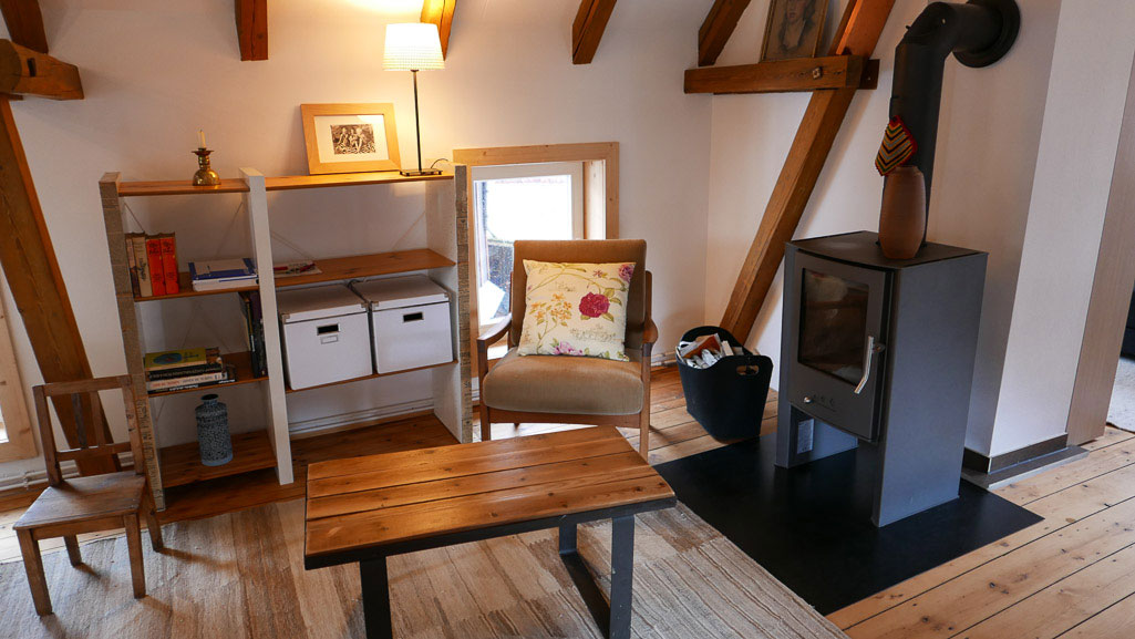 Gästehaus Alte Wäscherei - Obergeschoss mit Kamin