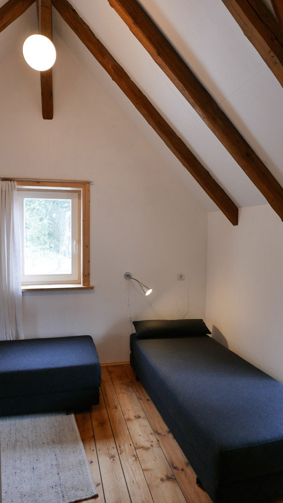 Gästehaus Alte Wäscherei - Schlafbereich im Obergeschoss